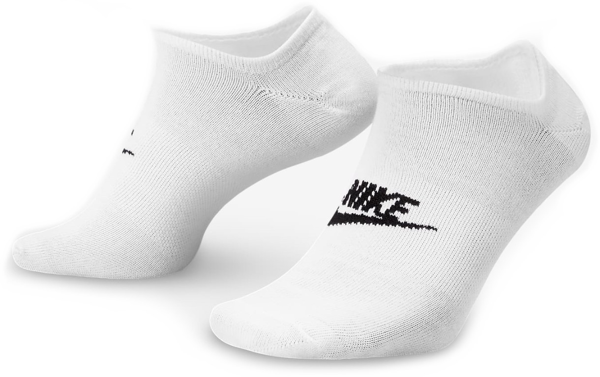 Ciorapi pentru bărbați Nike U Sportswear Everyday Essential No-Show Socks 3 Pairs White, s.M