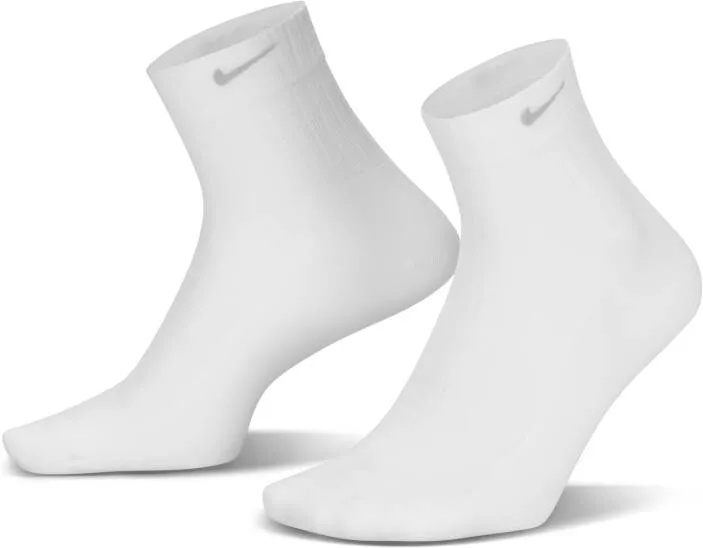 Ciorapi pentru bărbați Nike W Sheer Ankle Socks White/Light Smoke Grey, s.M