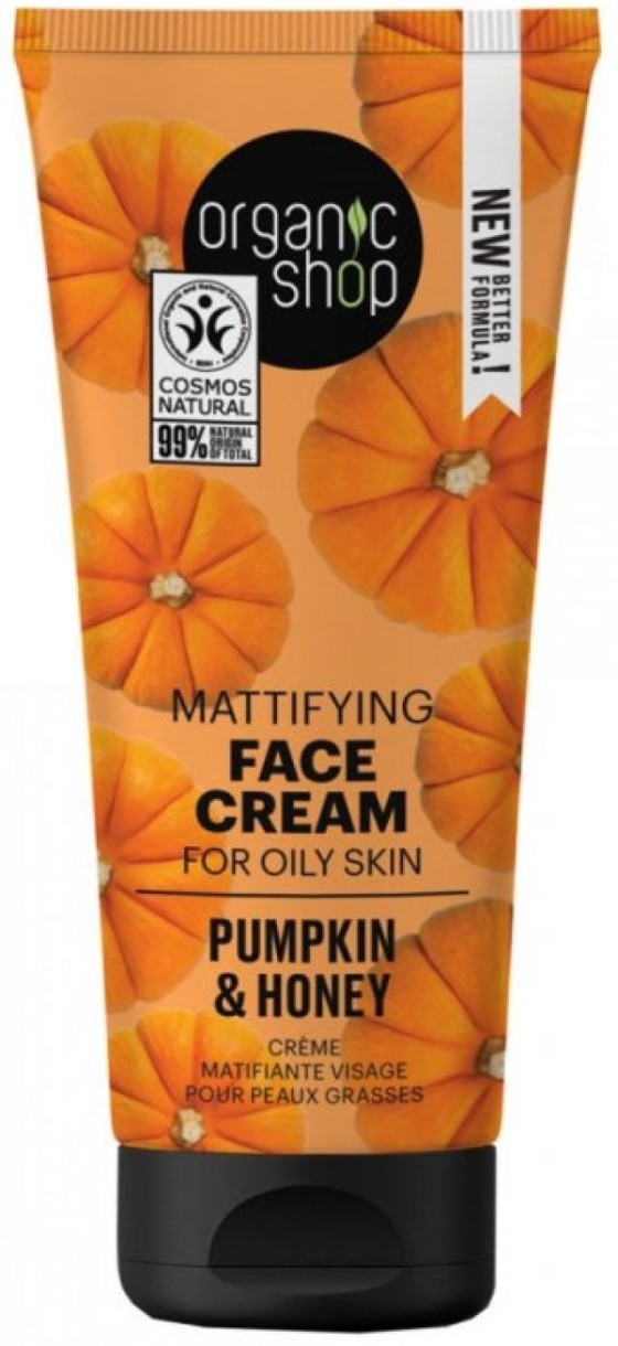 Крем для лица Organic Shop Mattifying Cream Pumpkin & Honey 50ml
