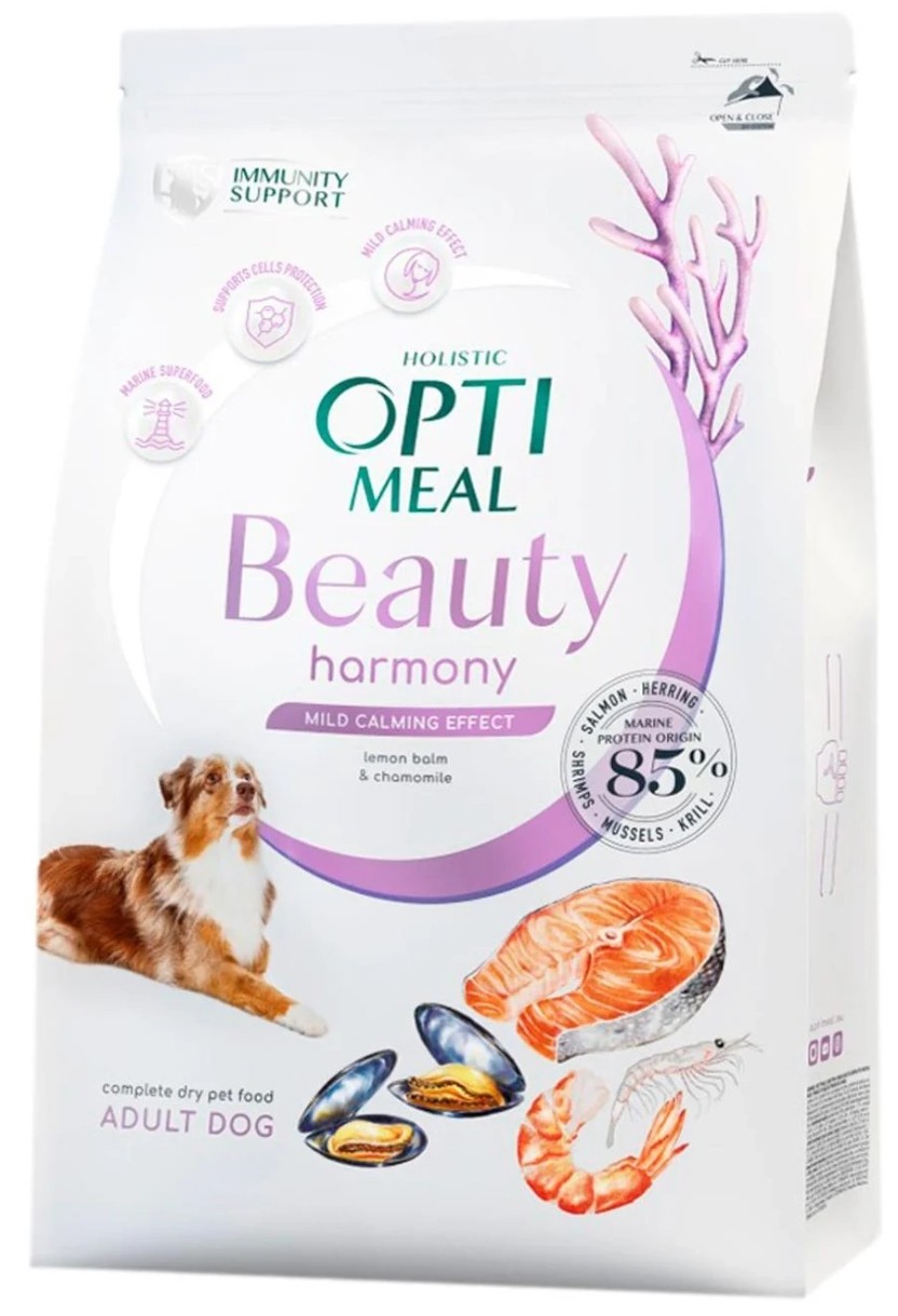 Hrană uscată pentru câini Optimeal Adult Dog Beauty Harmony Seafood 10kg
