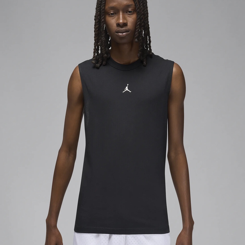 Maiou bărbătesc Nike M Jordan Df Sprt Slvls Top Black, s.S