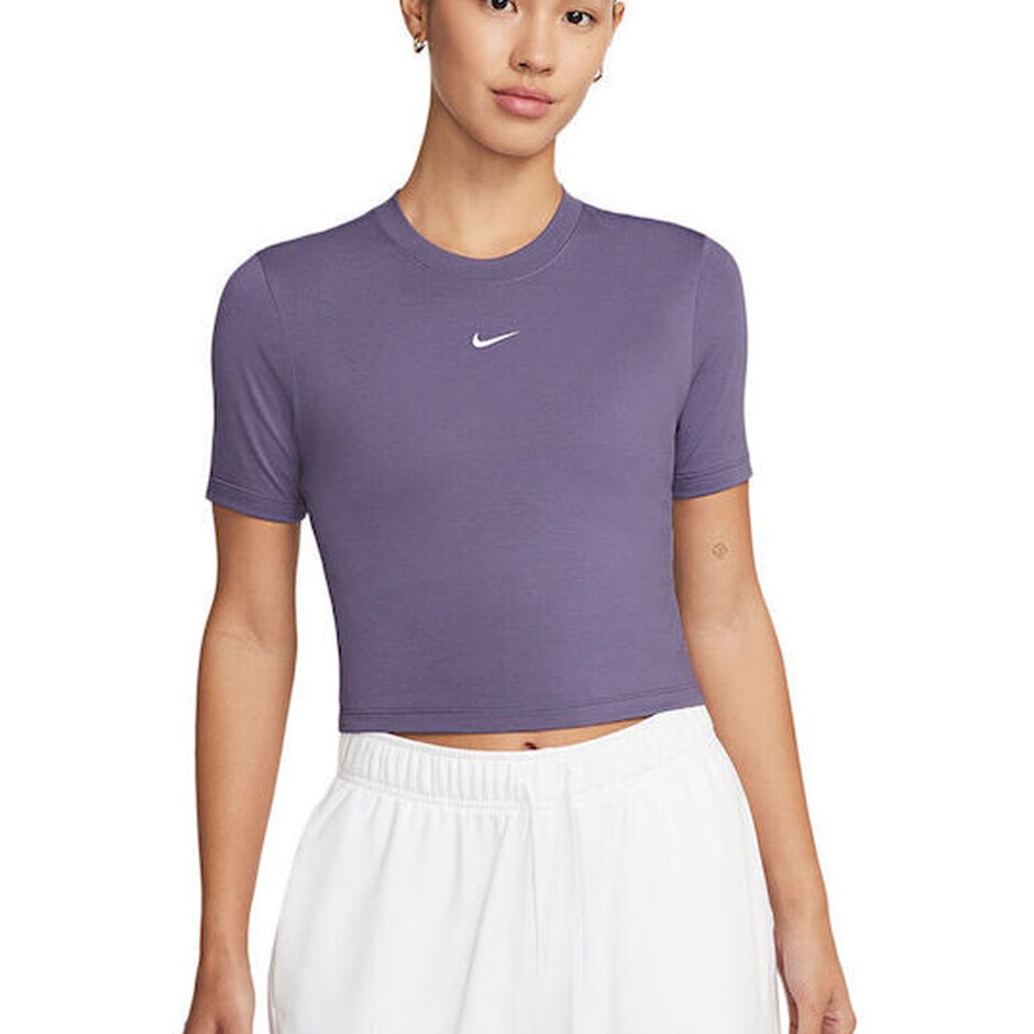 Tricou de dame Nike W Nsw Tee Essntl Slim Crp Lbr Daybreak/White, s.M