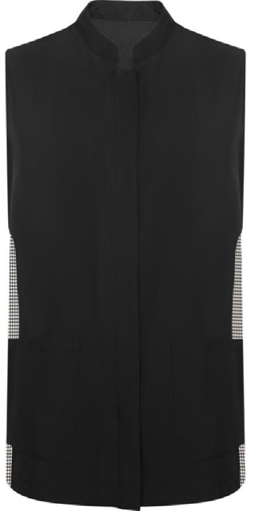 Жилет рабочий Roly Aldany 9105 Black/Bw Houndstooth Print, s.M