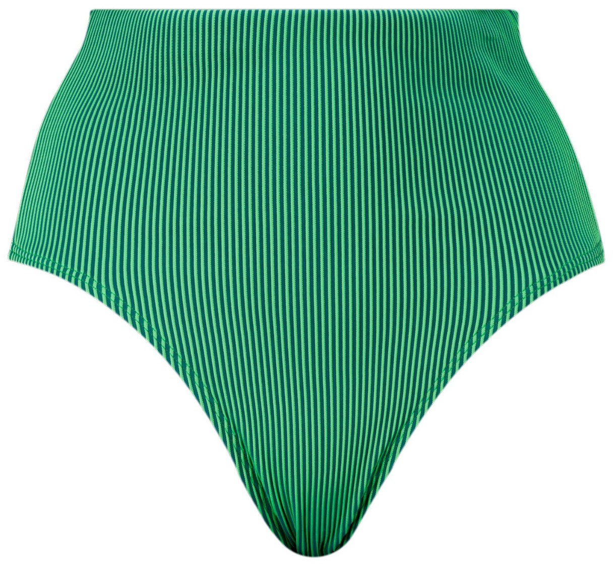 Женские плавки Puma Swim Women Ribbed High Waist Brief 1P Green/Black, s.XS