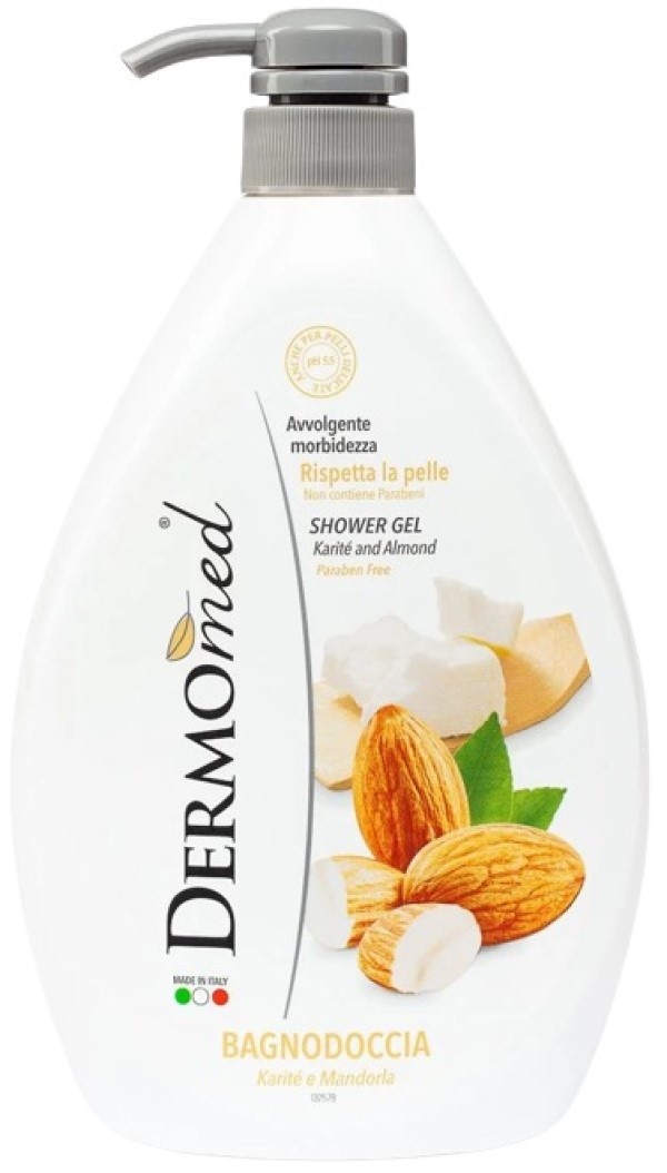 Гель для душа Dermomed Karite & Almonds Shower Gel 1L