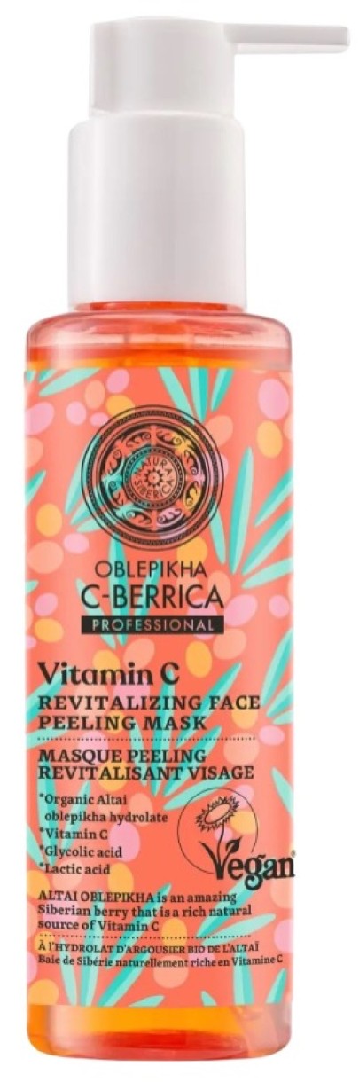 Mască pentru față Natura Siberica C-Berrica Revitalizing Face Peeling Mask 145ml