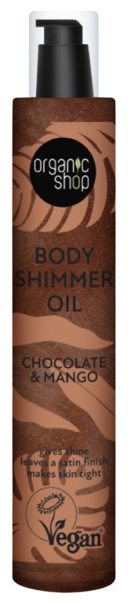Ulei pentru corp Organic Shop Body Shimmer Oil Chocolate & Mango 100ml