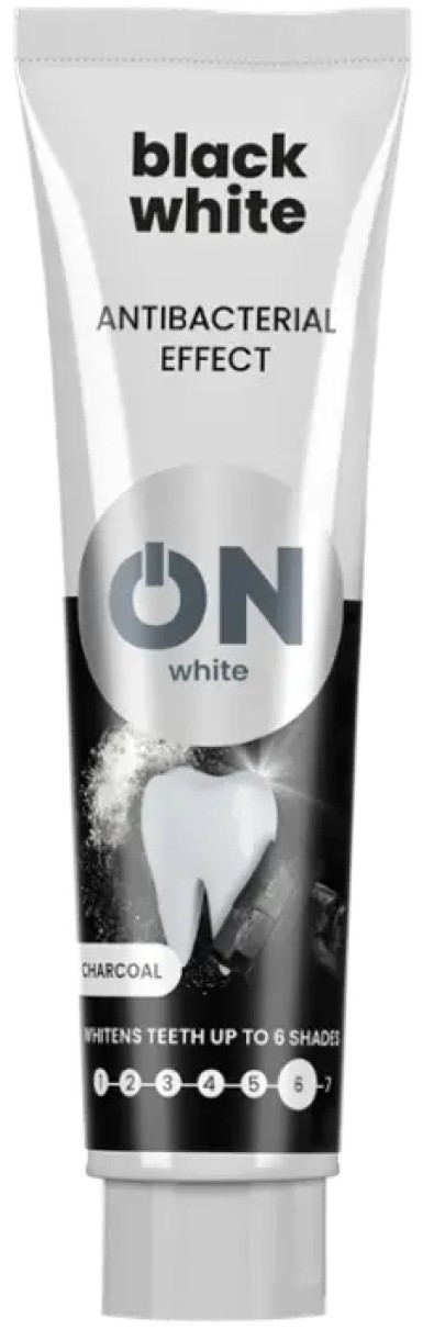 Зубная паста Tolpa ON Black White Antibacterial Effect 75ml