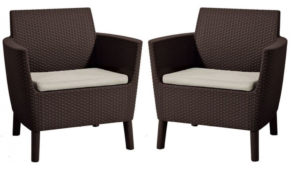 Set mobila de grădină Keter Salemo Duo Set Brown/Oat (258971)
