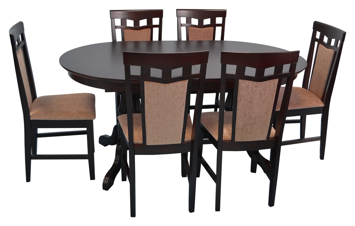 Комплект для столовой Evelin HV-33V Chocolate + 6 Deppa R Chocolate/F-789 Brown