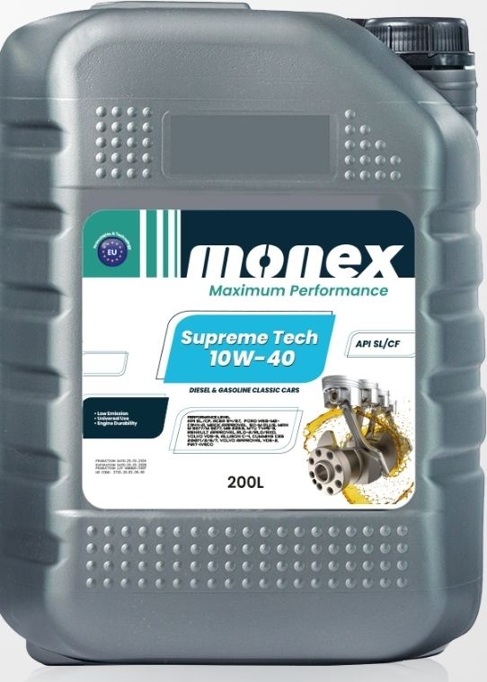 Ulei de motor Monex Suprem Tech 10W-40 SL/CF 200L