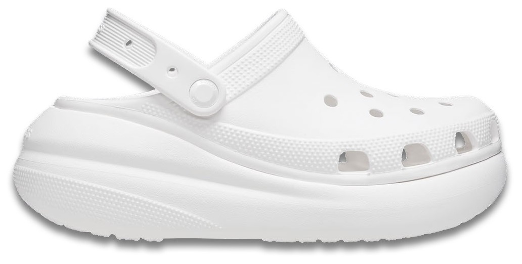 Șlapi pentru femei Crocs Crush Clog White, s.39-40