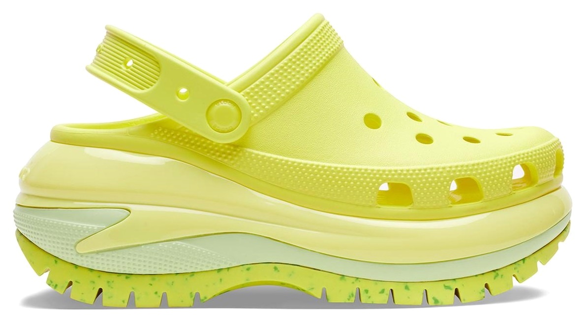 Șlapi pentru femei Crocs Mega Crush Clog Acidity Yellowgreen, s.39-40