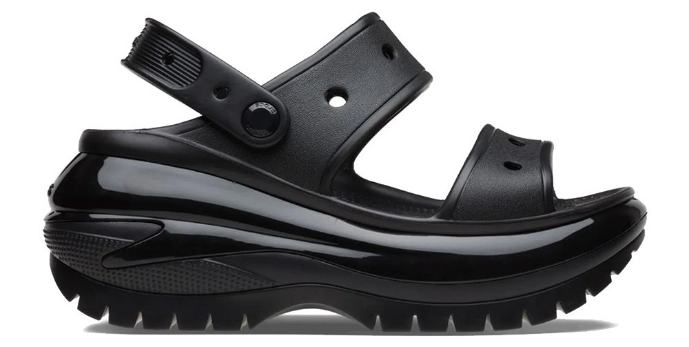 Șlapi pentru femei Crocs Mega Crush Sandal Black, s.37-38