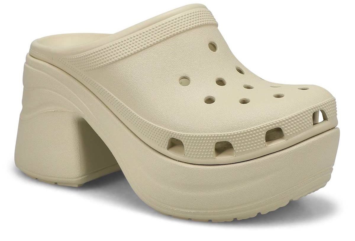 Șlapi pentru femei Crocs Siren Clog Bone Beige, s.37-38