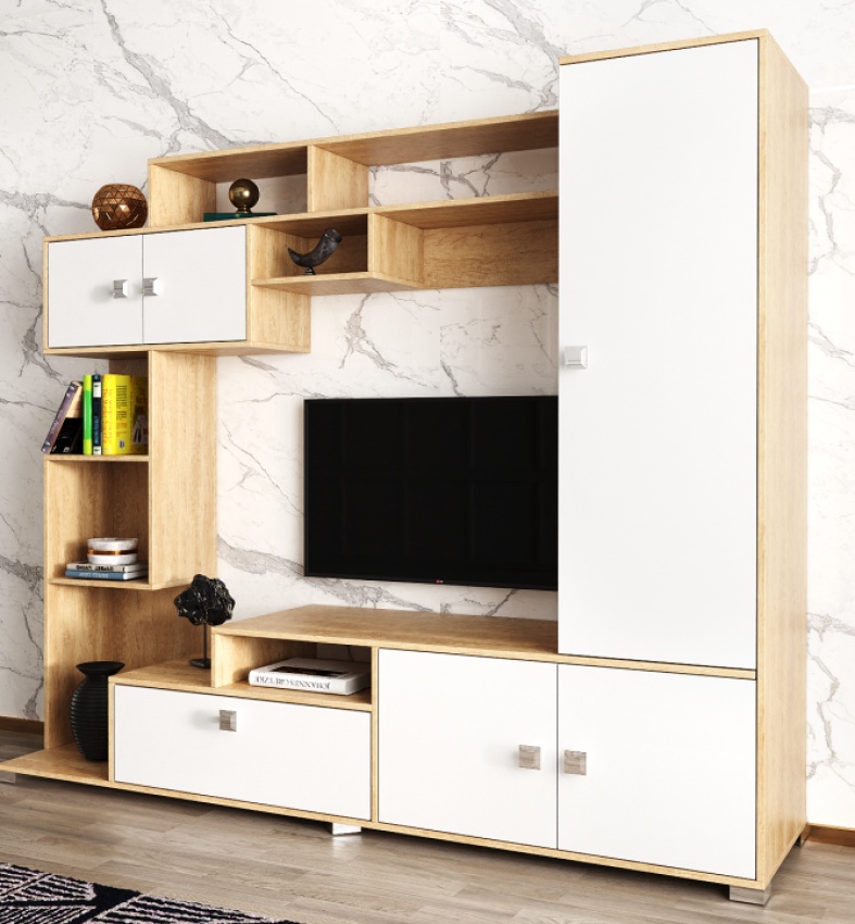 Living ML-Mobila МЛ-11 Stejar Auriu/Alb