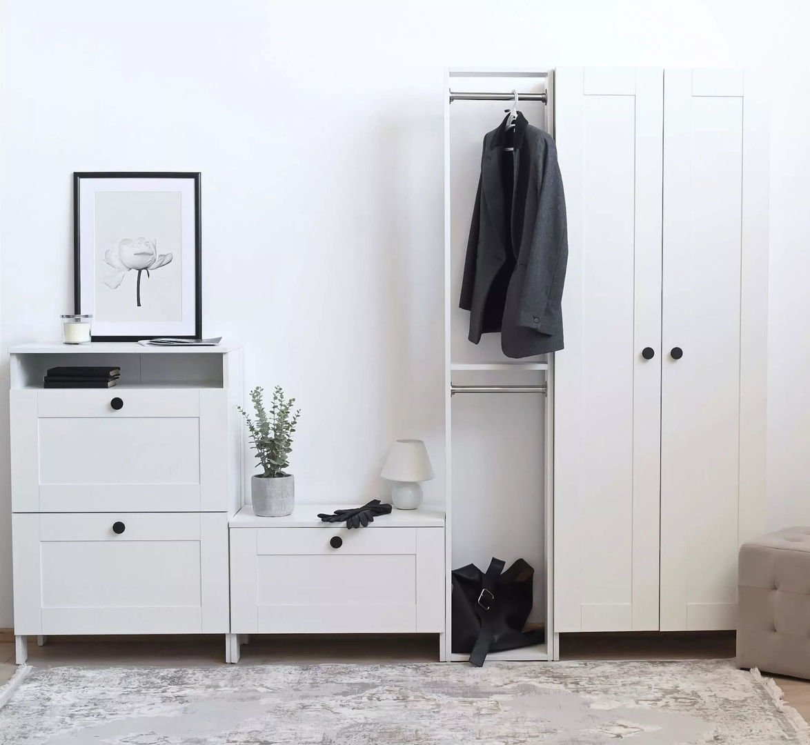 Прихожая Fabrik Home Mezzo Белый Ясень
