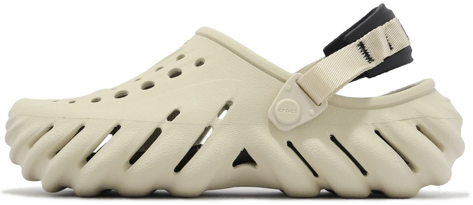 Шлёпанцы мужские Crocs Echo Clog Bone/Black/Beige, s.43-44