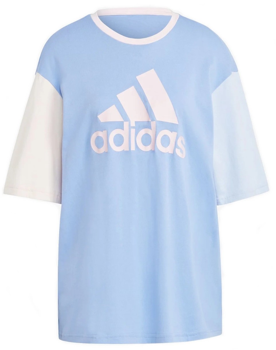 Tricou de dame Adidas W Bl Bf Tee Blue Fusion/Wonder Quartz/Blue Dawn/Clear Pink, s.XXS