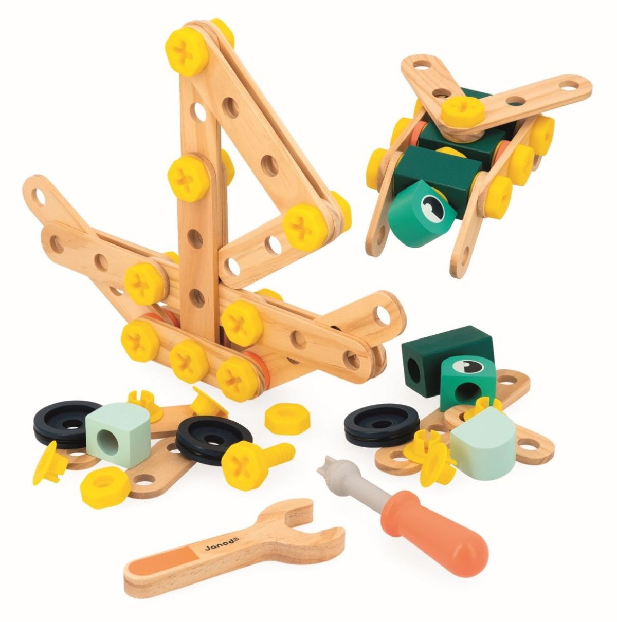 Set de construcție Janod 100pcs J06454