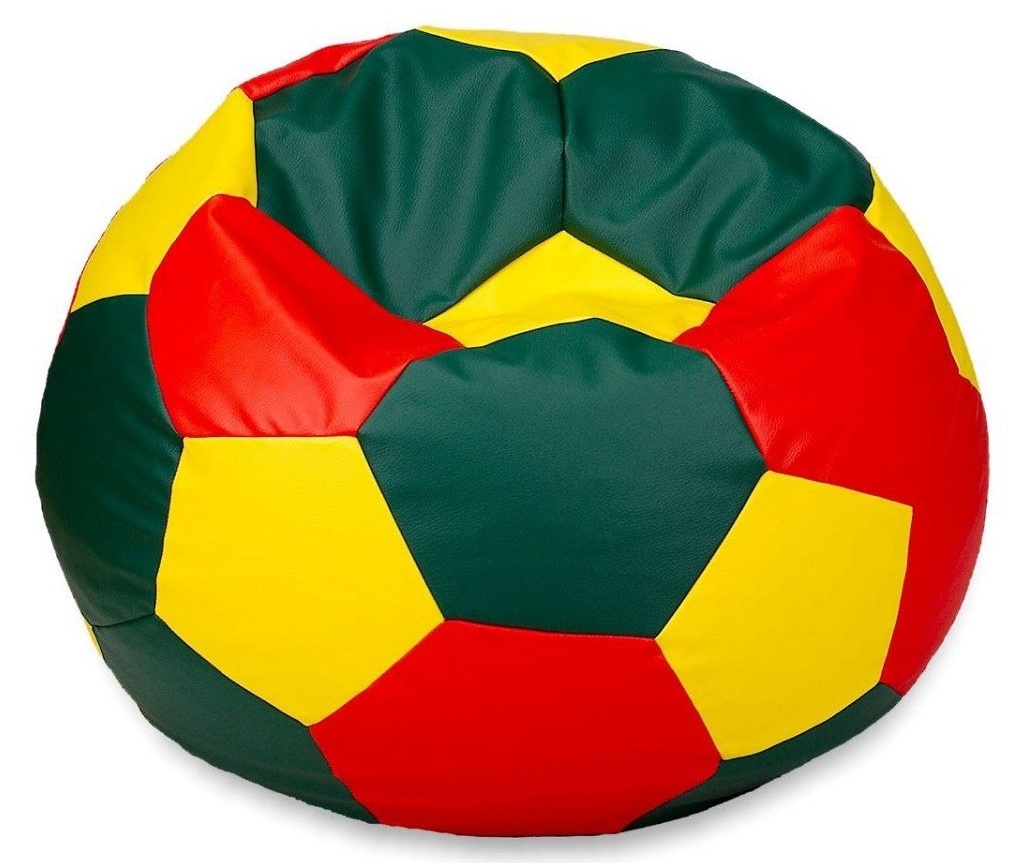 Fotoliu puf BeanBag Ares XL Зеленый/Красный/Желтый