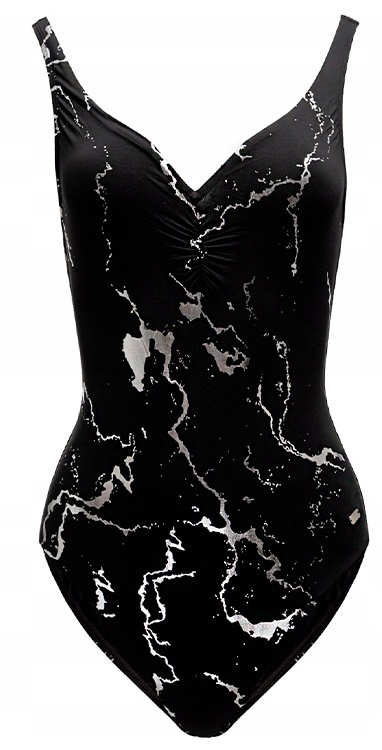 Costum de baie Emporio Armani EA7 Women Knit Swimsuit Black, s.XS