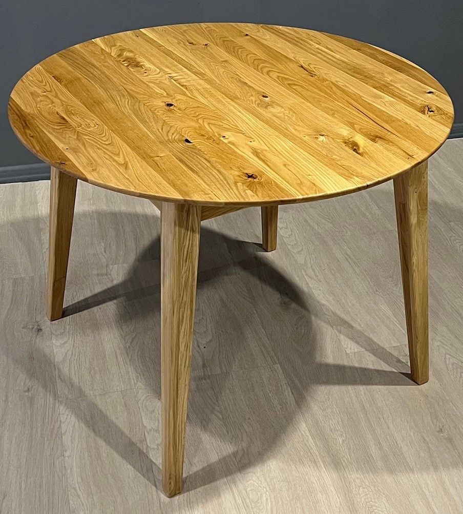 Masă pentru bucătărie MobiCasa Geneva Natur Wax 110/160x110