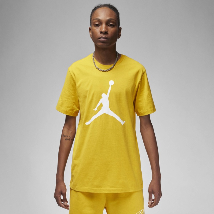 Мужская футболка Nike M Jordan Jumpman Ss Crew Yellow Ochre/White, s.XL