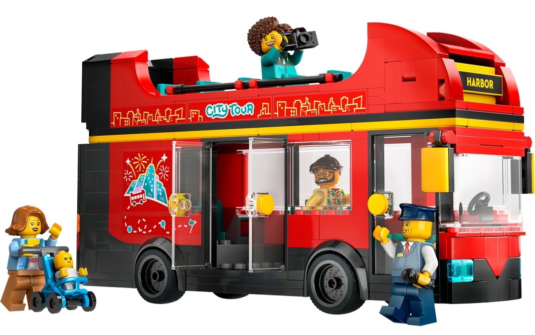 Set de construcție Lego City: Red Double-Decker Sightseeing Bus (60407)