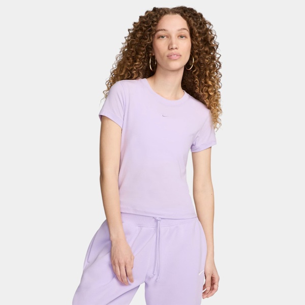 Женская футболка Nike W Nsw Nk Chll Knt Md Crp Violet Mist, s.S
