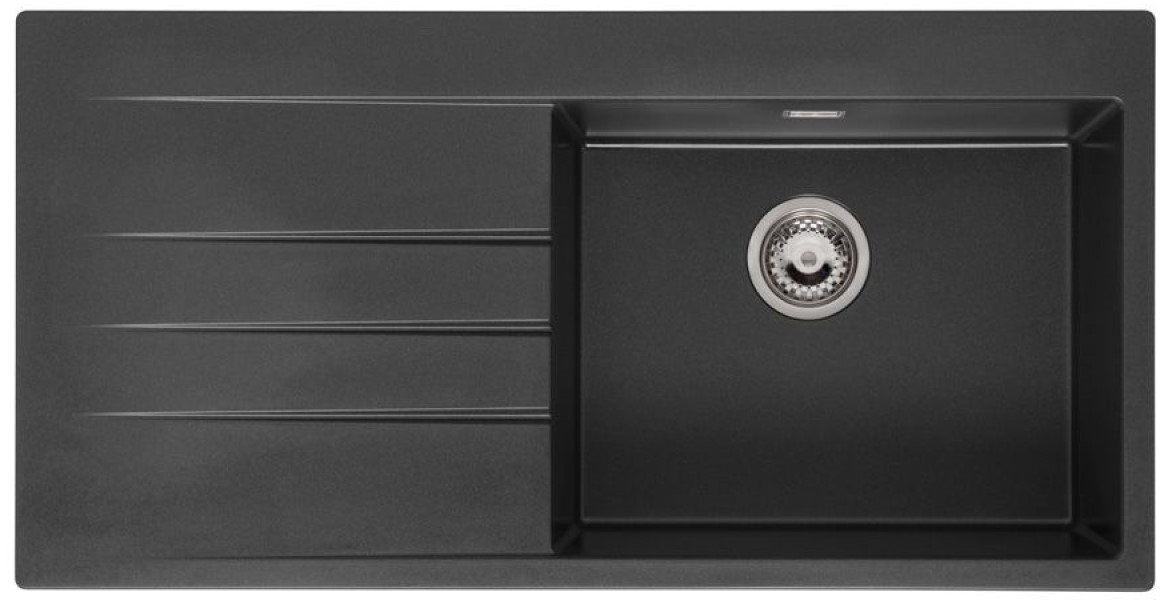 Chiuvetă de bucătărie Reginox Breda 10 Right Black Silvery