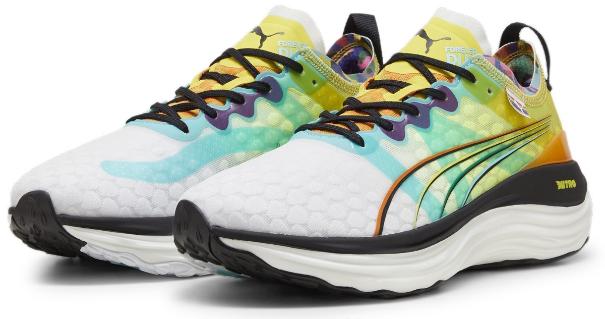 Кроссовки мужские Puma Foreverrun Nitro Love Marathon Puma White/Court Yellow/Black, s.42.5