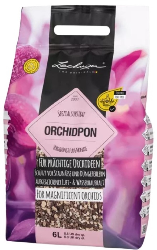 Substrat pentru flori Lechuza Orchidpon 6L