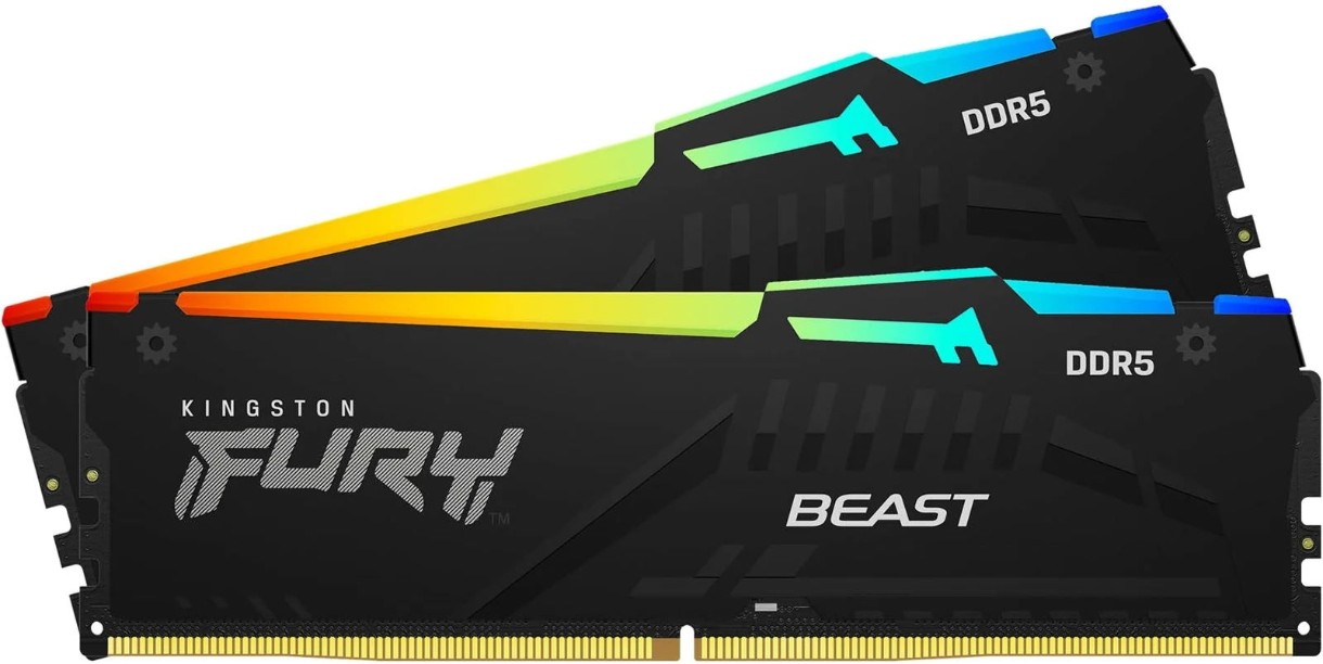 Оперативная память Kingston Fury Beast 32Gb DDR5-6000MHz Kit (KF560C30BBEAK2-32)