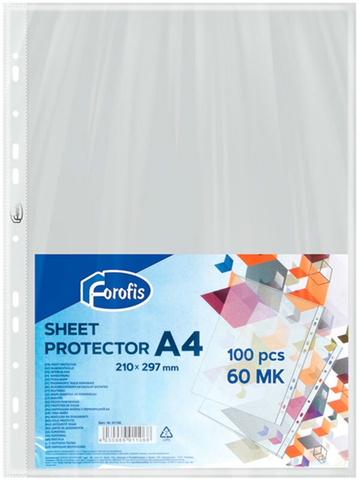 Файлы для документов Forofis Sheet Protection 60mk A4/100p