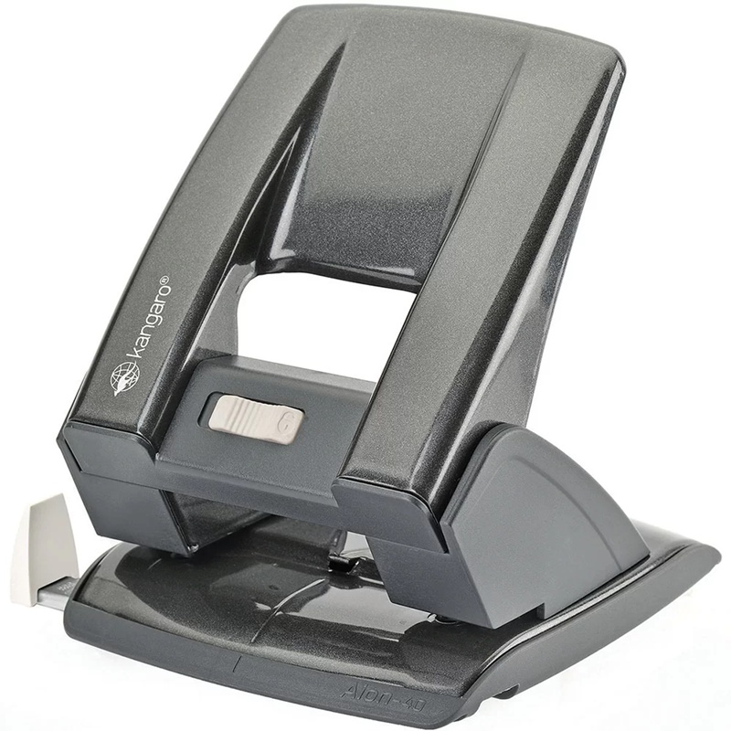 Дырокол Kangaro Aion 40p Grey