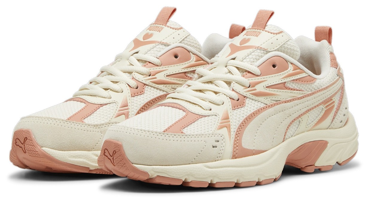 Кроссовки женские Puma Milenio Tech Suede Coquette Alpine Snow/Deeva Peach, s.38