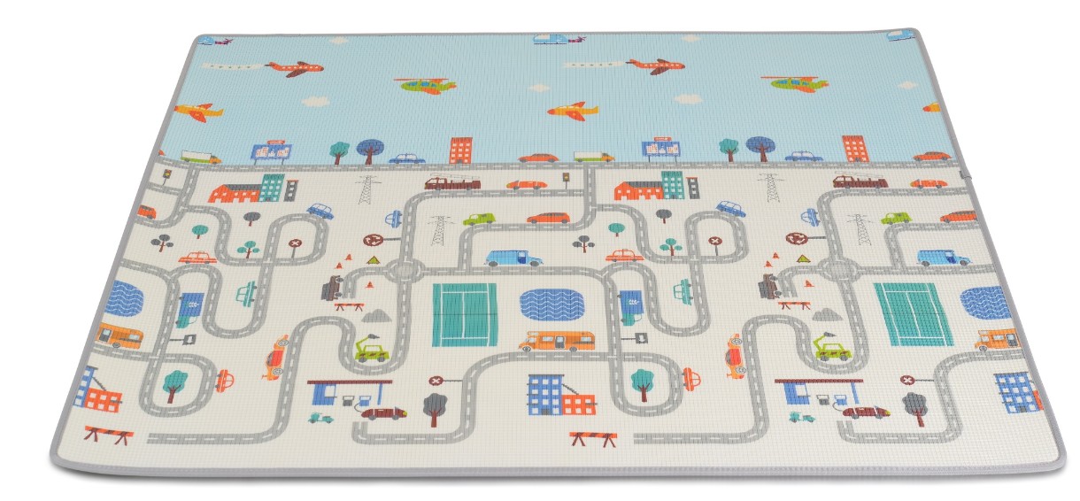 Covor joc pentru copii Moni Traffic City 200x180x1cm