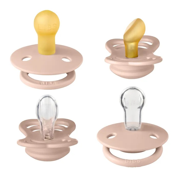Suzeta BIBS Baby Try-It Collection 4 Pack 0+ months Blush (91341)