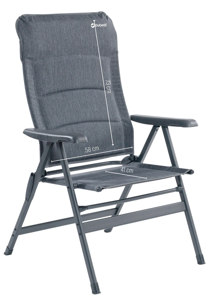 Scaun pliant pentru camping Outwell Trenton Camping Grey
