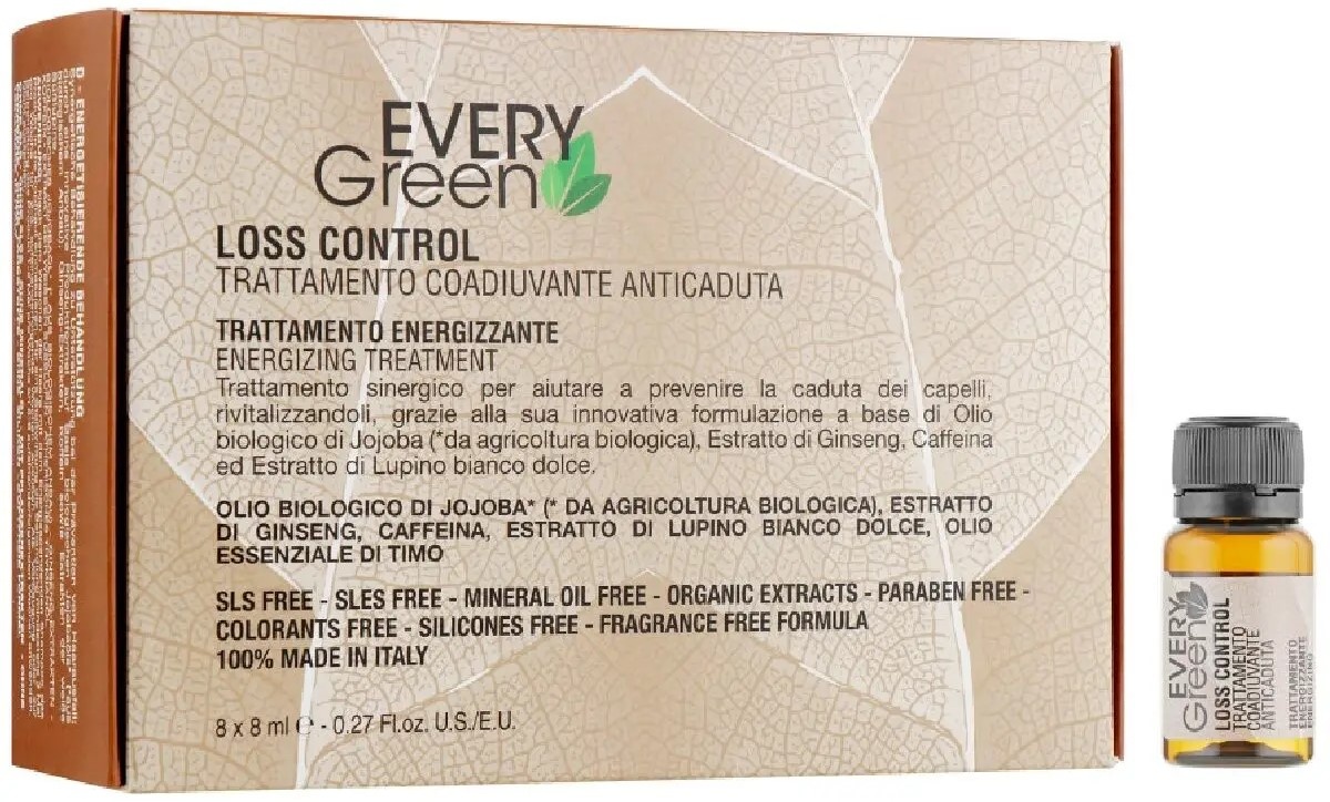 Сыворотка для волос Dikson Every Green Loss Control Energizzante 8x8ml
