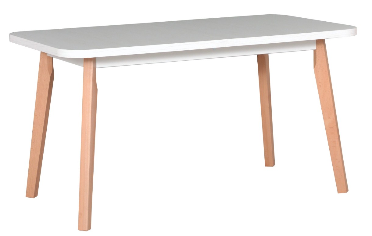 Обеденный стол Drewmix Oslo 6 White/Beech