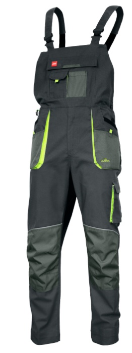 Полукомбинезон рабочий Art.MaSter Classic Stretch Slim Grey/Black 52 (classic-stretch-slim-bibpants)