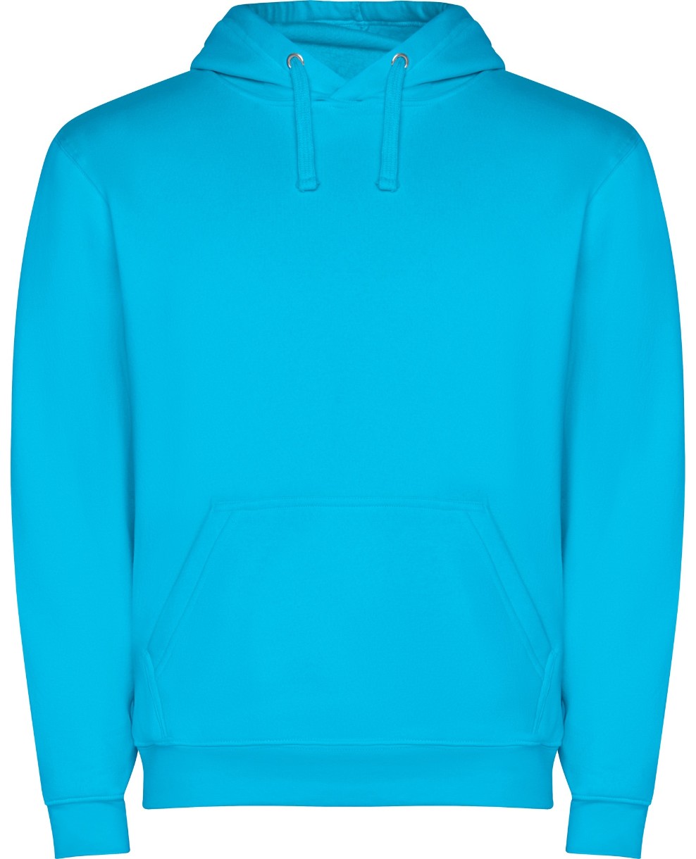 Мужская толстовка Roly Capucha 1087 Turquoise, s.XXL