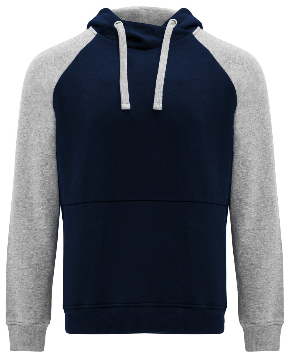 Мужская толстовка Roly Badet 1058 Navy Blue/Heather Grey, s.M
