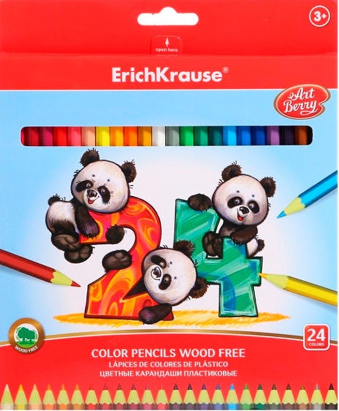 Creioane colorate Erich Krause ArtBerry (53590) 24pcs