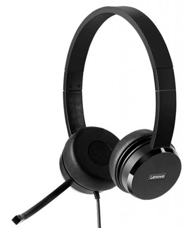 Наушники Lenovo 100 USB Black