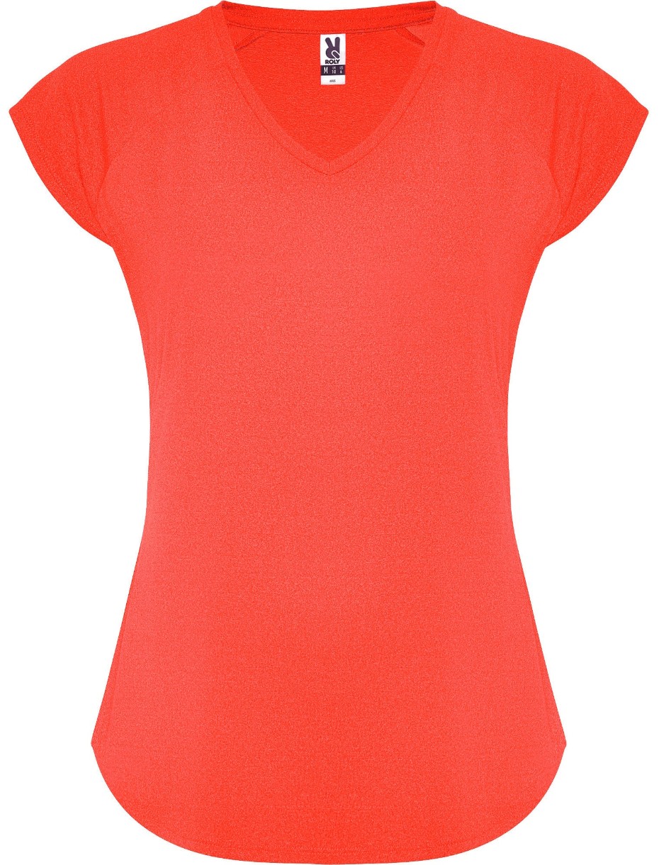 Tricou de dame Roly Avus 6658 Fluor Coral, s.S