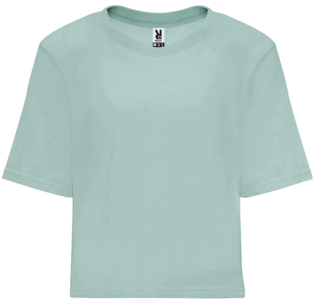 Женская футболка Roly Dominica 6687 Washed Blue, s.XXL