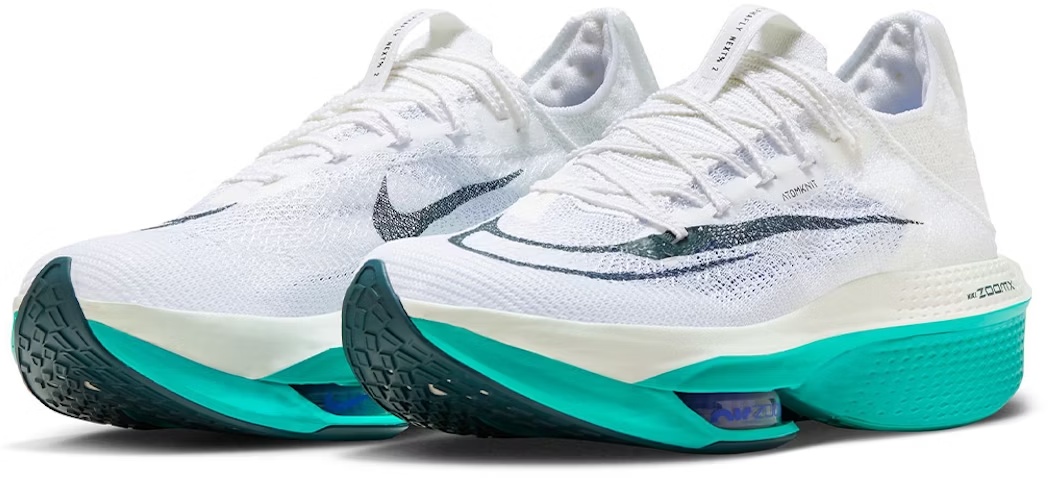 Adidași pentru bărbați Nike M Air Zoom Alphafly Next 2White/Clear Jade/Light Ultramarine/Deep Jungle, s.45.5